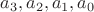$a_3, a_2, a_1, a_0