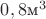 $0,8 \text{м}^3$