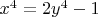 $x^4=2y^4-1$