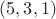 $(5,3,1)$ $(5,3,1)$