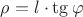 $\rho=l\cdot \tg \varphi$