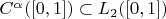 $C^{\alpha}([0,1])\subset L_2([0,1])$
