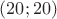 $(20;20)$