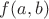 $f(a,b)$