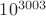 $10^{3003}$