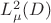 $L^2_\mu(D)$