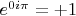 $e^{0i\pi}=+1$