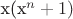 x(x^n+1)