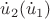 $\dot u_2(\dot u_1)$
