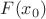 $F(x_0)$