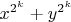 $x^{2^k}+y^{2^k}$