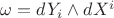 $\omega=dY_i\wedge dX^i$