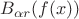 $B_{\alpha r}(f(x))$