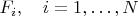 $F_i,\quad i=1,\ldots,N$