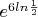 $e^{6ln\frac{1}{2}}$