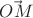 $\vec{OM}$