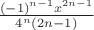$ \frac{(-1)^{n-1}x^{2n-1}}{4^n(2n-1)}$