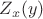 $Z_{x}(y)$