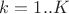 $k=1..K$