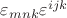 $\varepsilon_{mnk}\varepsilon^{ijk}$