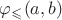 $\varphi_{\leqslant}(a,b)$