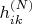 $h_{ik}^{(N)}$