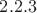$2.2.3$