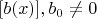$[b(x)], b_0\neq0$