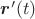 $\boldsymbol{r}'(t)$