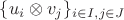 $\{ u_i \otimes v_j \}_{i \in I, j \in J}$