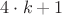 $4\cdot k+1$