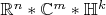 $\mathbb{R}^n*\mathbb{C}^m*\mathbb{H}^k$