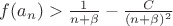 $f(a_n)>\frac1{n+\beta}-\frac{C}{(n+\beta)^2}$