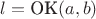 $l = \text{ОК}(a,b)$