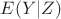$E(Y|Z)$