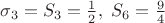 $\sigma_3=S_3=\frac12,\ S_6=\frac94$