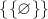 $\left\lbrace\left\lbrace\varnothing\right\rbrace\right\rbrace$
