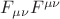 $F_{\mu\nu}F^{\mu\nu}$