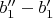 $b''_1-b'_1$