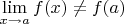 $\lim\limits_{x \to a}f(x)\not=f(a)$