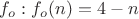 $f_o: f_o(n)=4-n$ $f_o: f_o(n)=4-n$