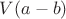 $V(a-b)$
