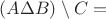 $(A\Delta B)\setminus C=$