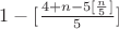 $1-[\frac{4+n-5[\frac{n}{5}]}{5}]$