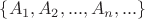 $\{A_1,A_2,...,A_n,...\}$