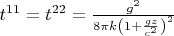 $t^{11}=t^{22}=\frac{g^2}{8\pi k\left(1+\frac{gz}{c^2}\right)^2}$