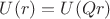 $U(r)=U(Qr)$
