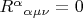 ${R^\alpha}  _{\alpha \mu \nu }  = 0$