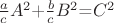 $\frac{a}{c}$$A^2$+$\frac{b}{c}$$B^2$=$C^2$