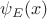 $\psi_E(x)$